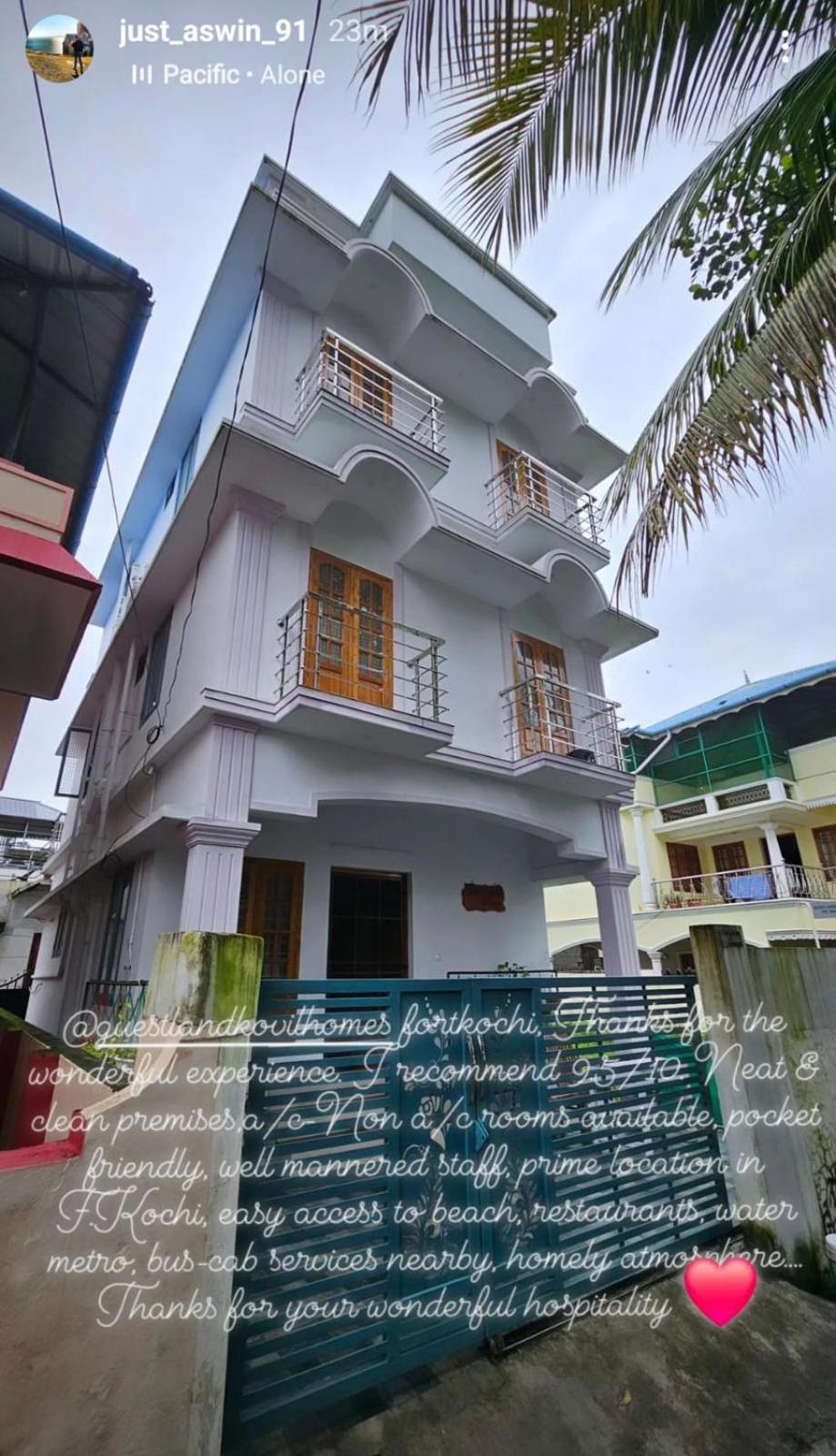 Guestland Homestay Kochi Exterior foto